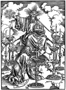 Die Vision der sieben Leuchter aus der Apokalypse, 1498, 1936