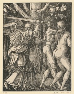 Vertreibung aus dem Paradies (Kleine Passion) von Albrecht Dürer