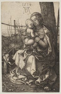 Jungfrau und Kind unter einem Baum sitzend, 1513 von Albrecht Dürer