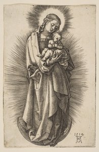 Jungfrau und Kind auf der Mondsichel mit Diadem von Albrecht Dürer