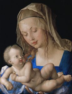 Jungfrau und Kind mit einer Birne von Albrecht Dürer