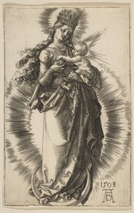 Jungfrau auf einer Mondsichel mit einer Sternenkrone, 1508 von Albrecht Dürer
