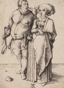 Ein Koch und seine Frau, ca. 1496 (Gravur) von Albrecht Dürer