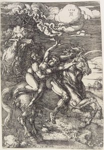 Entführung auf einem Einhorn von Albrecht Dürer