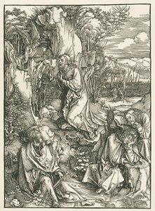 Die Agonie im Garten - Christus am Ölberg von Albrecht Dürer or Duerer