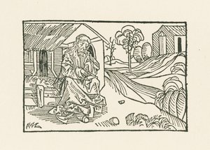 Bruder Klaus vor der Hütte von Albrecht Dürer or Duerer