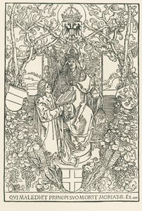 Celtes präsentiert sein Werk Kaiser Maximilian, gedruckt für die Sodalitas Celtica, Nürnberg von Albrecht Dürer or Duerer