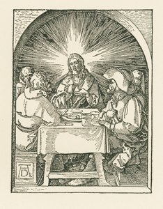 Christus und die Jünger in Emmaus, um 1510 von Albrecht Dürer or Duerer