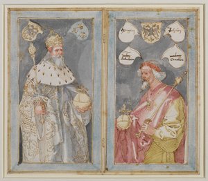 Kaiser Karl der Große und Sigismund, um 1507 - 1510 von Albrecht Dürer