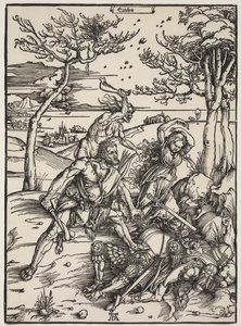Herkules besiegt Cacus, ca. 1496 von Albrecht Dürer