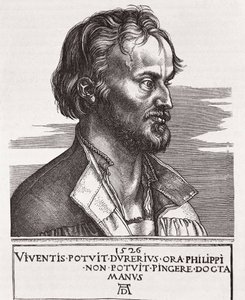Philipp Melanchthon, genannt Schwarzerd (1497-1560). Theologe und Luthers Mitarbeiter (Stich)