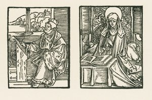 Magister Matthias, Kanoniker von Linköping und Heilige Birgitta von Albrecht Dürer or Duerer