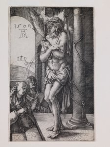 Der Schmerzensmann an der Säule, aus der Serie "Die kleine Passion" von Albrecht Dürer or Duerer
