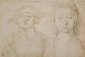 Marx Ulstat; Die schöne junge Frau von Antwerpen, ca. 1520-1521 von Albrecht Dürer or Duerer