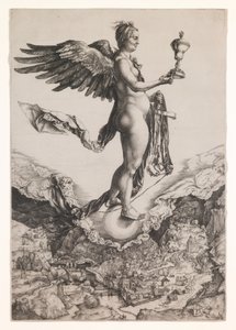 Nemesis (Gravur) von Albrecht Dürer or Duerer