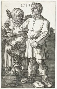 Bauernpaar auf dem Markt von Albrecht Dürer or Duerer