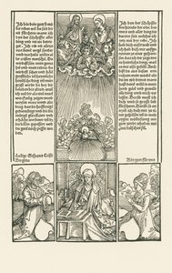Heilige Birgitta als Fürbitterin, mit einem betenden Ehepaar von Albrecht Dürer or Duerer