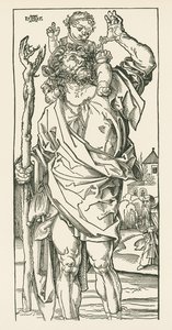 Sankt Christophorus. Nürnberg von Albrecht Dürer or Duerer