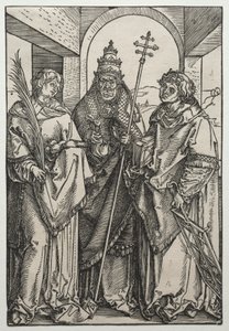 Heilige Stephanus, Sixtus und Laurentius, ca. 1504-05 von Albrecht Dürer or Duerer