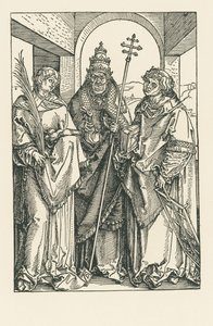 Heilige Stephanus, Sixtus und Laurentius von Albrecht Dürer or Duerer