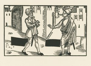 Sannio und Syrus, um 1492-93 von Albrecht Dürer or Duerer