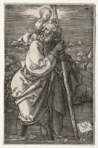 St. Christophorus, nach links gewandt