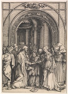 Die Verlobung der Jungfrau aus: Das Leben der Jungfrau, ca. 1504-05