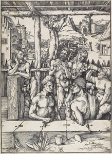 Das Männerbad, ca. 1496-1497 von Albrecht Dürer