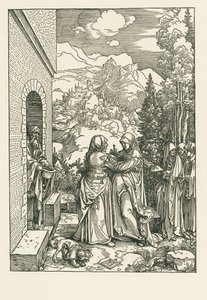 Die Heimsuchung - Heilige Maria besucht Heilige Elisabeth von Albrecht Dürer or Duerer