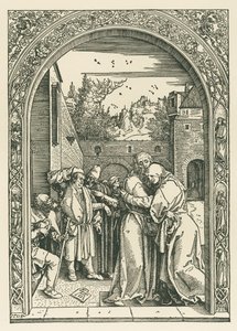 Das Treffen von Joachim und Anna am Goldenen Tor von Albrecht Dürer or Duerer