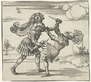Zwei Ritter im Kampf von Albrecht Dürer or Duerer