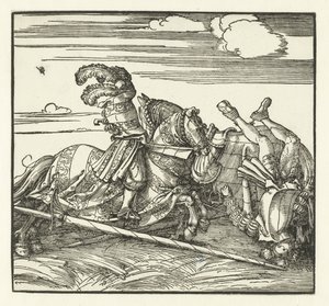 Zwei Reiter kämpfen zu Pferd von Albrecht Dürer or Duerer