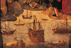 Spanische Karavelle (Detail) von Alejo Fernandez