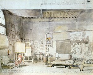 Atelier des Künstlers in Rom