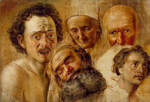 Studie von Köpfen, um 1830
