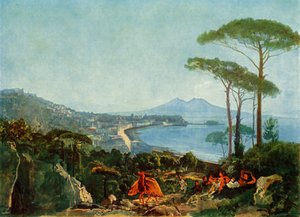 Blick auf Neapel von der Straße nach Pozzuoli, ca. 1830er, 1965
