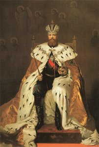 Porträt von Alexander III. von Russland (1845-1894) von Aleksandr Petrovic Sokolov