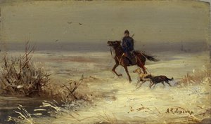 Auf der Jagd, zweite Hälfte des 19. Jahrhunderts