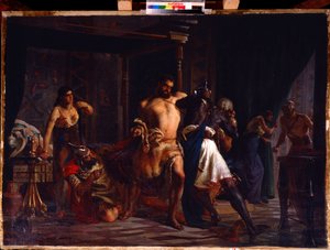 Samson und Delila von Aleksei Danilovich Kivshenko