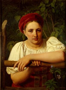 Ein Bauernmädchen aus der Region Twer, 1840 von Aleksei Gavrilovich Venetsianov