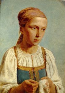 Stickerei Landmädchen, 1843