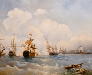 Die Seeschlacht von Reval am 13. Mai 1790, 1860er Jahre