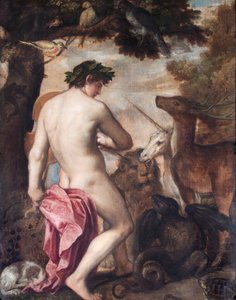 Orpheus verzaubert die Tiere von Alessandro (1588–1649) (attr. to) Titian (workshop of) and Padovanino