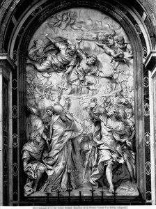 Das Treffen zwischen Papst Leo dem Großen und Attila von Alessandro Algardi