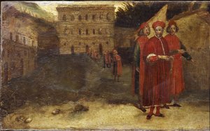 Luca Pitti, italienischer Bankier, vor seinem Palast (Palazzo Pitti) von Alessandro Allori
