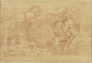 Hl. Laurentius und die Armen von Alessandro Casolani