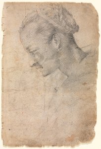 Profil eines Frauenkopfes (recto) von Alessandro Casolani