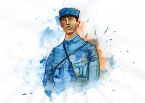 Erster Weltkrieg: Porträt von Charles de Gaulle (1890-1970) im Jahr 1914