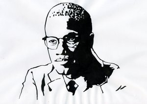 Malcolm X (1925-1965) Afroamerikanischer Aktivist von Alessandro Lonati