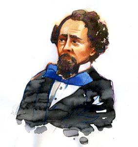 Porträt von Charles Dickens (1812-1870), englischer Schriftsteller